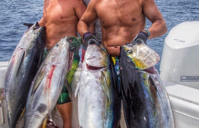 Costa Rica bachelor party fishing group